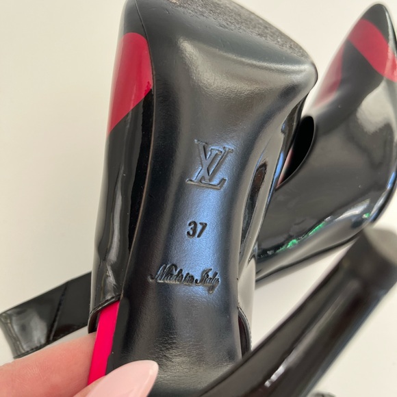 Auth Rare LOUIS VUITTON Stephen Sprouse Patent Heels - Picture 10 of 12